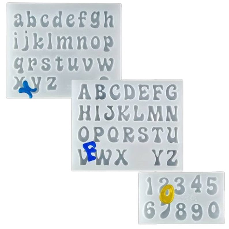 Letter Numbers Silicone Mould