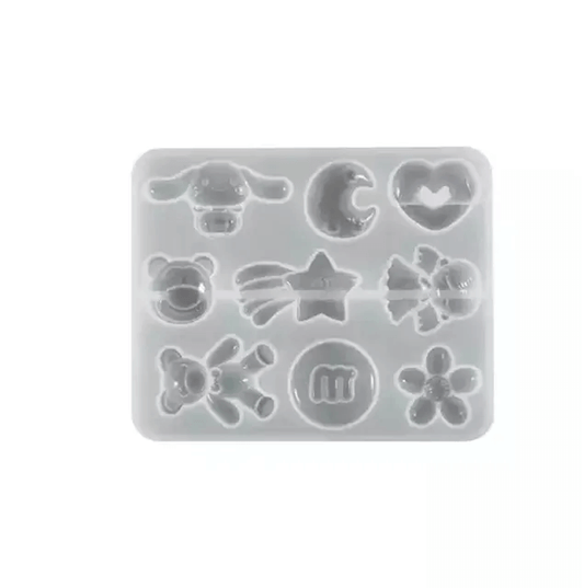 Charm Pendant Keychain Silicone Mould