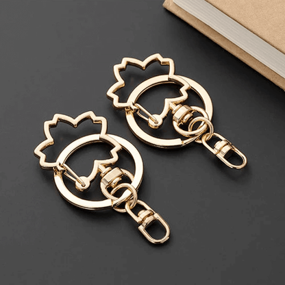 Golden Flower Keyring