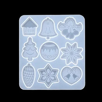 Christmas Theme Keychain Silicone Mould