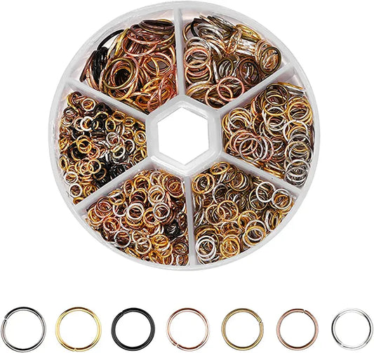 Mixed Jump Rings for Epoxy Resin Jewelry Making 970pcs