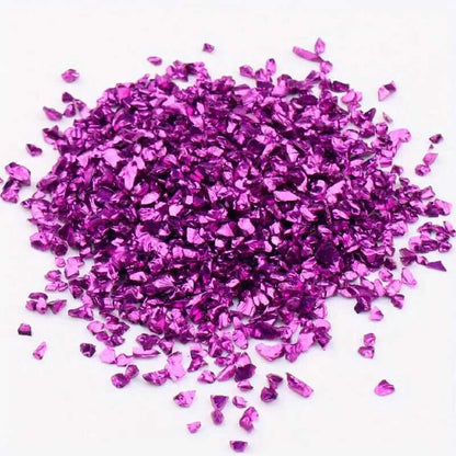 Crushed Glass Stone for Resin Nail Art - Pack of 6