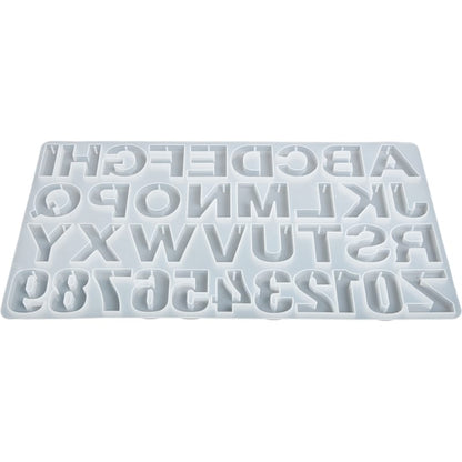 Predrilled Alphabet Keychain Silicone Mould