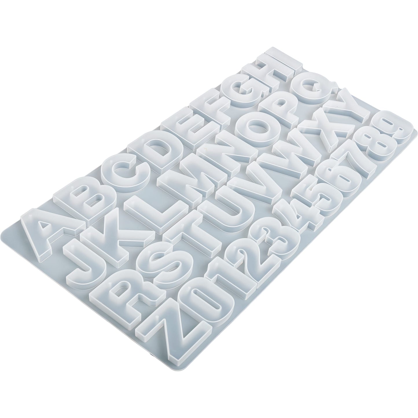 Predrilled Alphabet Keychain Silicone Mould