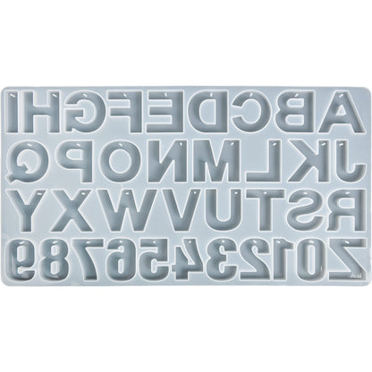 Predrilled Alphabet Keychain Silicone Mould