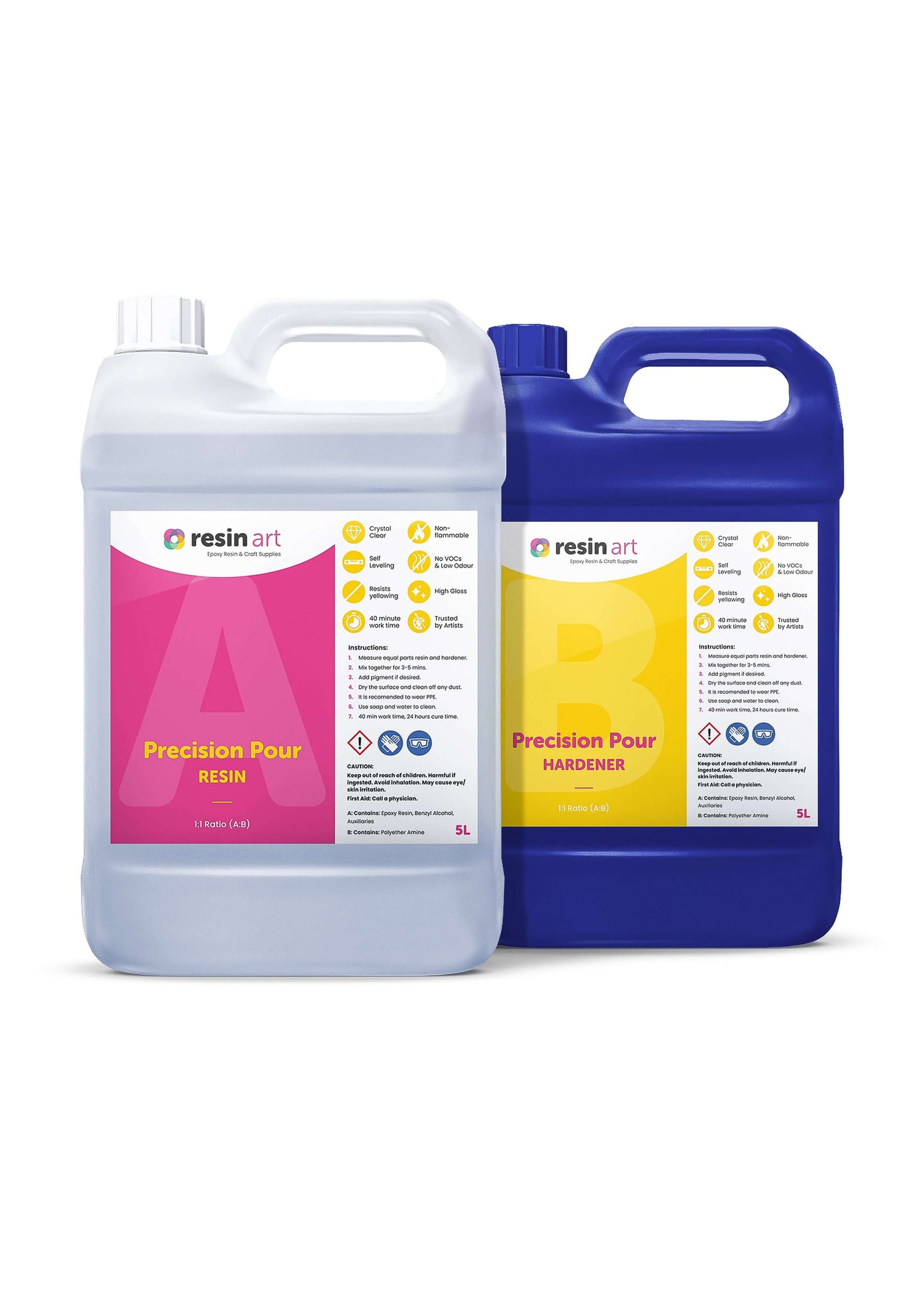 Resin Art® precision pour epoxy resin kit in 10kg