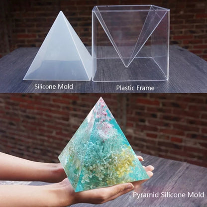 Large Pyramid Silicone Mould for Epoxy Resin