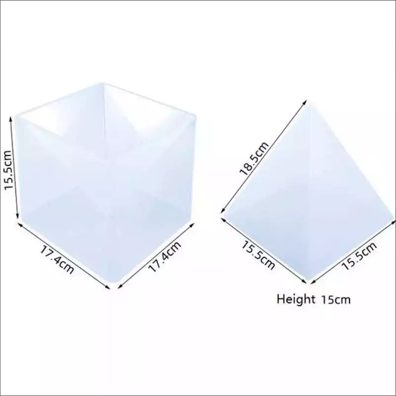 Large Pyramid Silicone Mould for Epoxy Resin