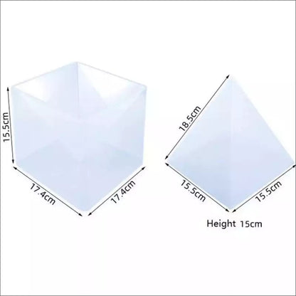 Large Pyramid Silicone Mould for Epoxy Resin