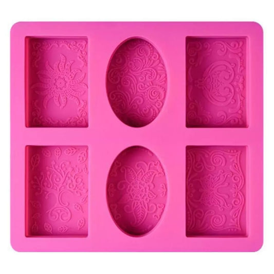 Rectangle and Oval Silicone Soap Mould