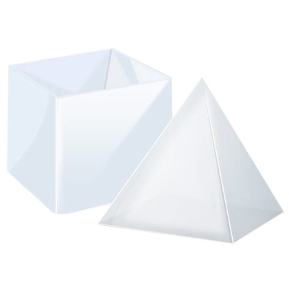 Large pyramid silicone mould for epoxy resin craft 