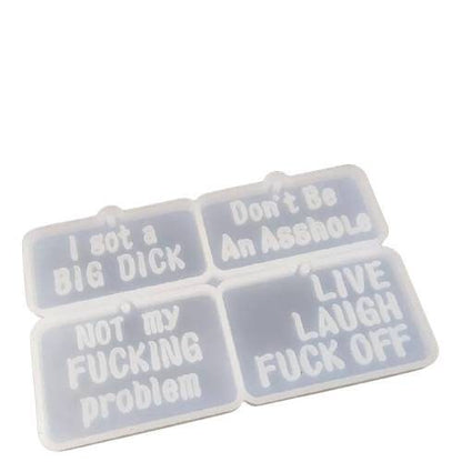 Swear Words Keyring Silicone Mould